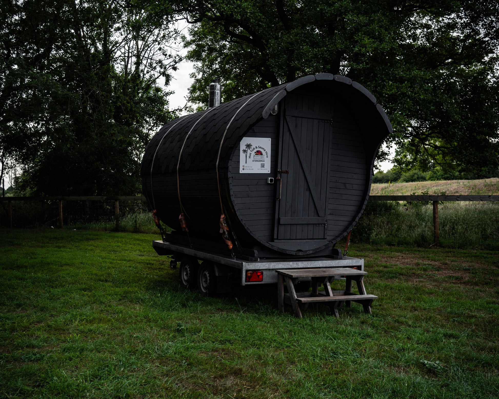 Sauna with closed door for hire in Thetford